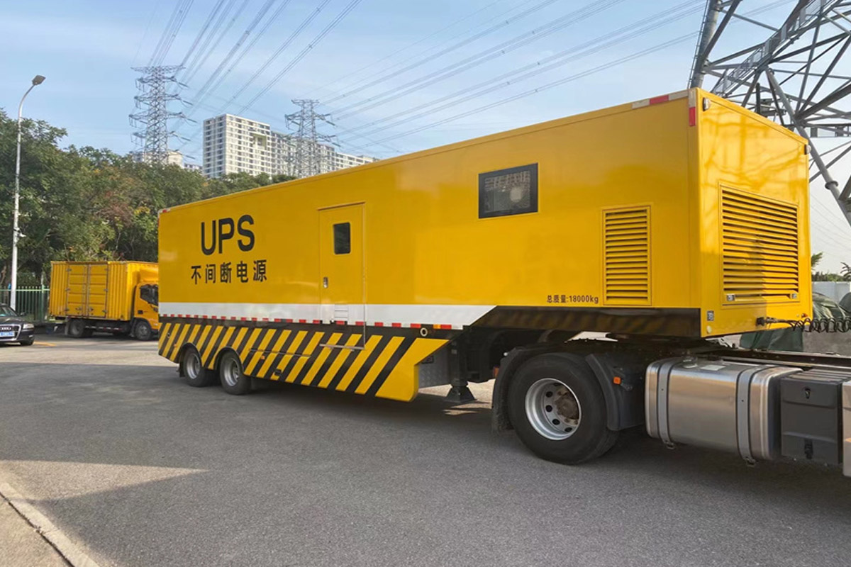 福田发电机租赁施工现场